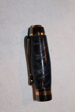 Custom Made Classic Elite Fountain Pen - Blue Elm Burl
