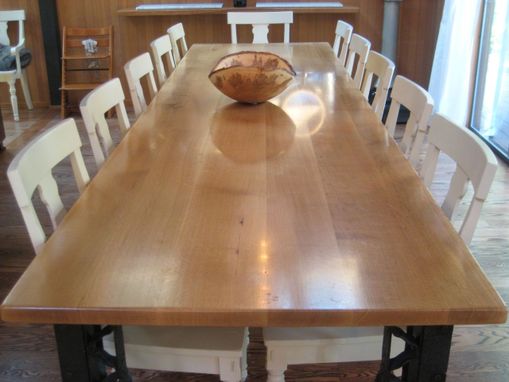Custom Made Oregon Oak Dining Table - Custom Legs
