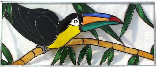 Custom Made Toucan - Stained Glass Transom