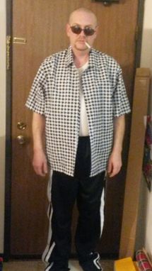 Custom Made Ricky's Houndstooth Bowling Shirt - "Trailer Park"- Any Size Available