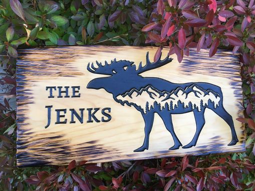 Custom Made Personalized Wood Carved Signs - Exterior Or Interior