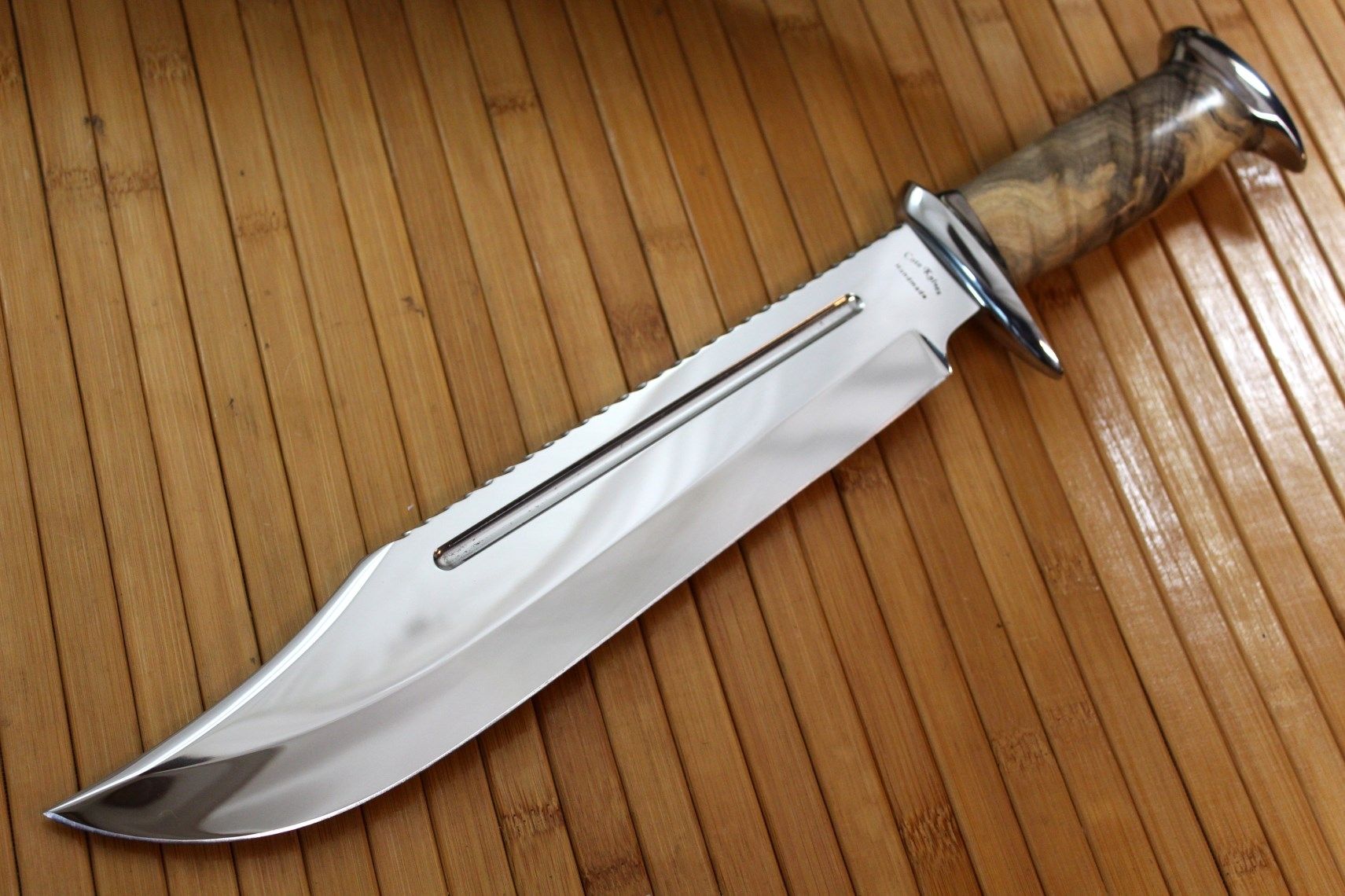 Custom Dundee Style Bowie Knife By Cote Custom Knives Custommade Com