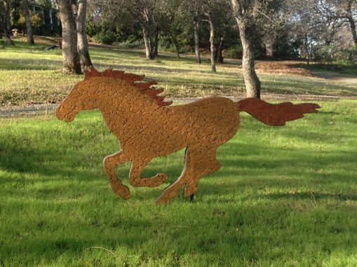 Custom Made Outdoor Horse Sculpture