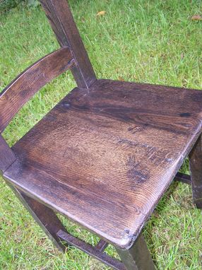 Custom Made Captain's Dining Chairs From Reclaimed Barn Wood