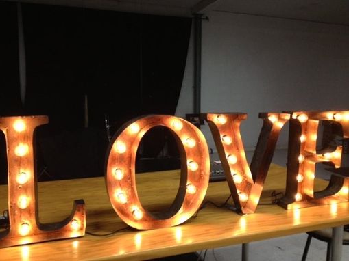 Custom Made On Sale Marquee Letters 18 Inch Tall Love Sign