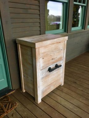 Custom Made Distressed Outdoor Cooler Cabinet