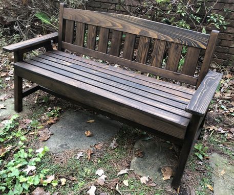 Custom Made Bench Or Multiple Seat Cypress Heavy Duty Capacity With Adjustable Back