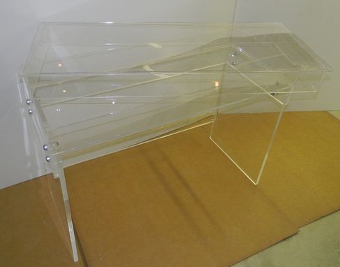 Custom Made Acrylic Modular Top Desk - Hand Crafted, Custom Made To Order