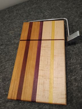 Custom Made Handmade Wood Cheese Slicing Board