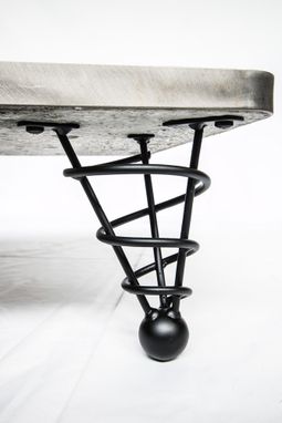Custom Made 7-1/2 Inch Height, Modern Table Leg, Angled