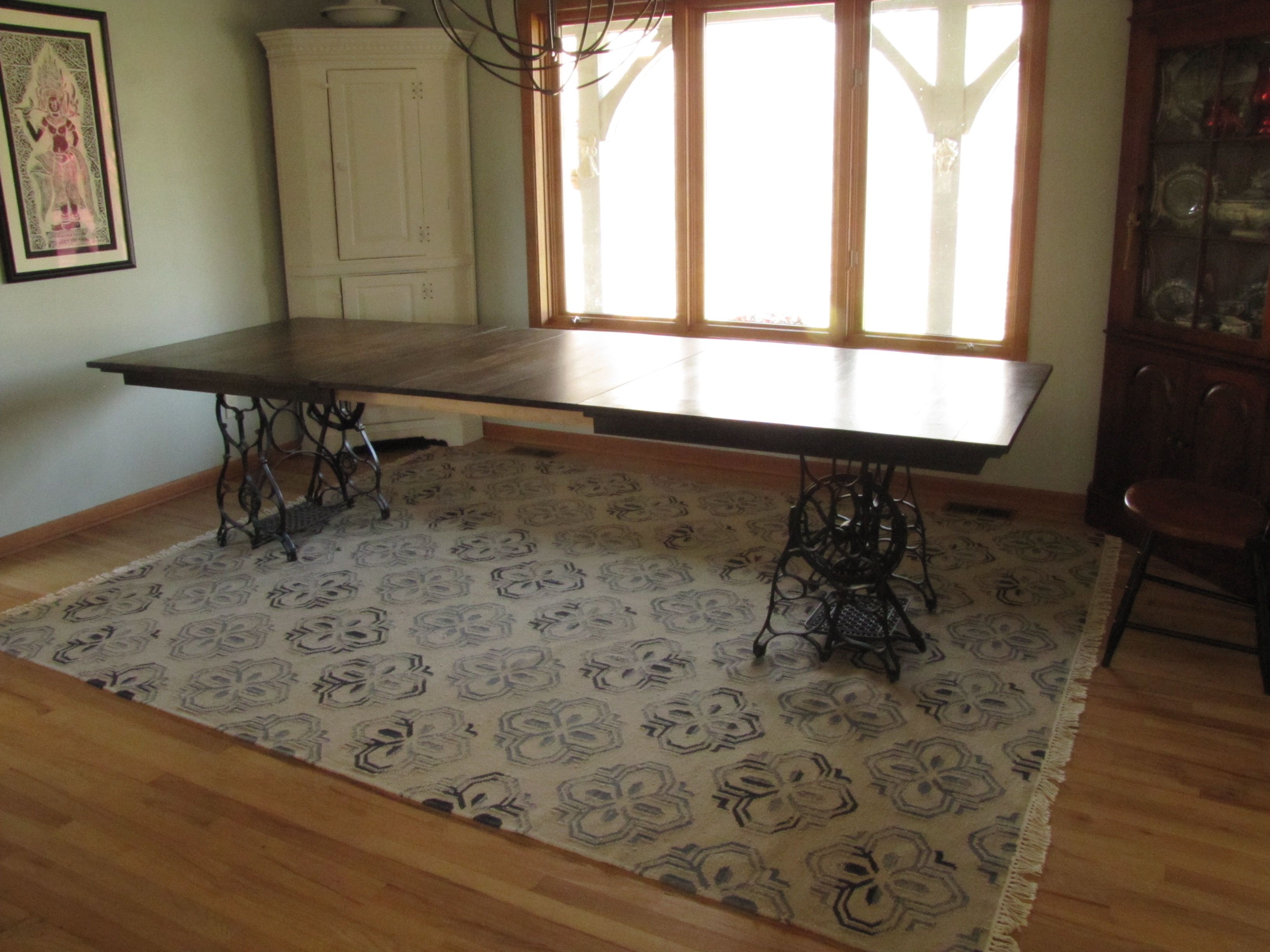 Hand Made Rustic Expanding Dining Room Table by er Wood Designs