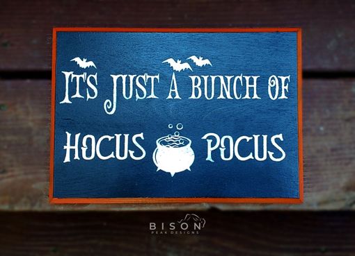 Custom Made Hocus Pocus Sign. Halloween Wood Decor Signs. Hello Pumpkin Sign. Halloween Sign For Front Door.