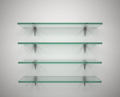 Custom Made Glass Shelves