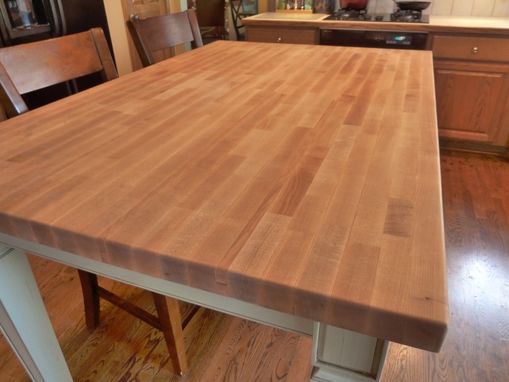Hand Made Butcher Block Kitchen Table By Parker Custom Woodworks