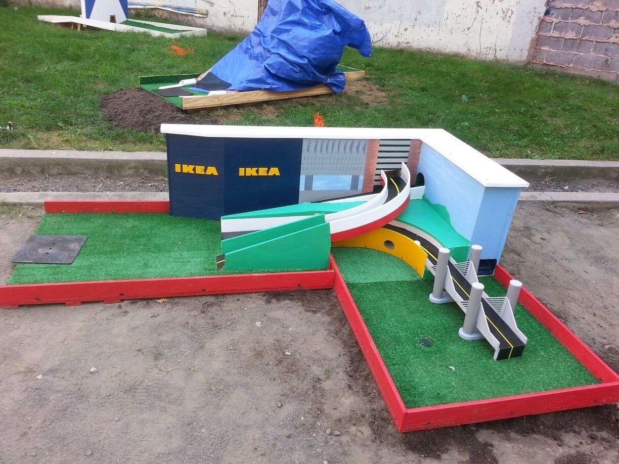 Hand Made Miniature Golf Hole By Queen Of All Mediums LLC CustomMade hand-made-miniature-golf-hole-by-queen-of-all-mediums-llc-custommade