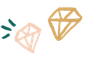 Illustration of two diamonds