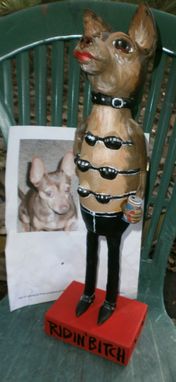 Custom Made Dog Or Cat Caricature Gourd Sculpture