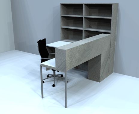 Custom Made Slide Reception Desk  6' By 6' With Return