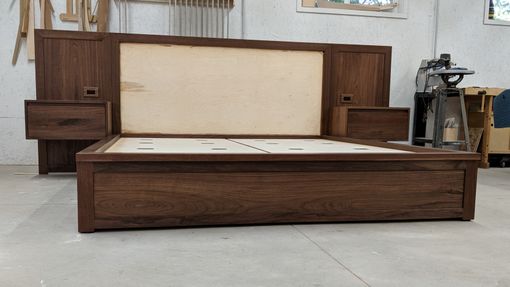 Custom Made California King Platform Bed With Storage Galore