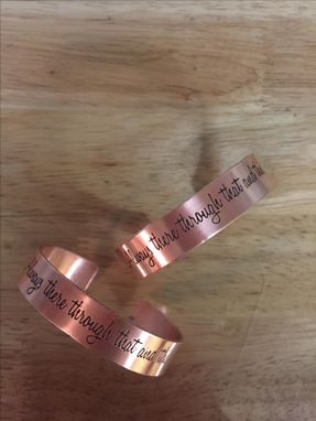 Custom Made Personalized Stamped Or Etched Cuff