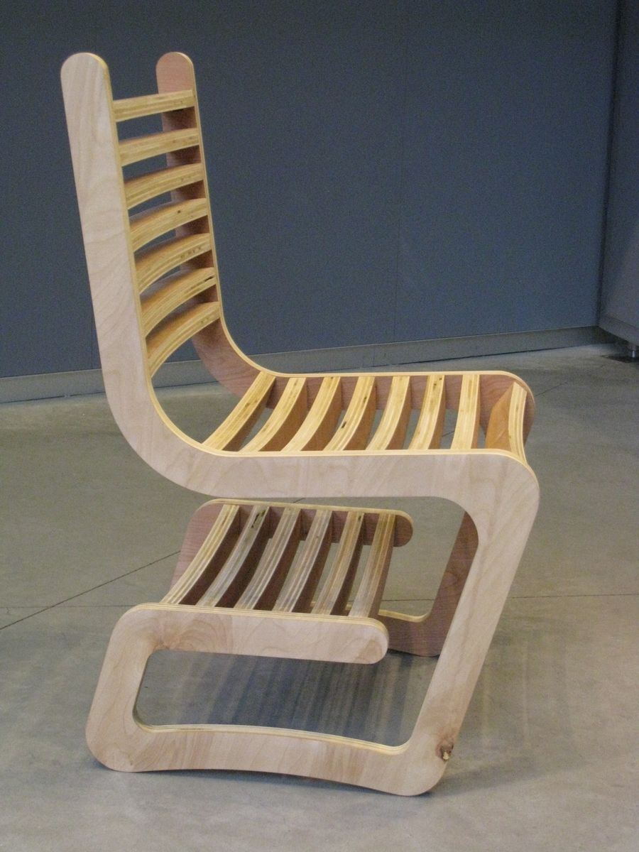 Custom Desk Chair With Integrated Shelf By Riverside Wood Works