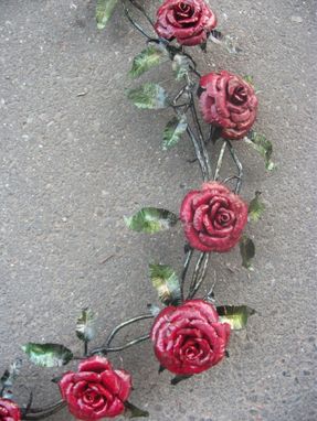 Custom Made Large Steel Rose Wreath