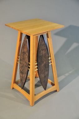 Custom Made Oak Shield Pedestal