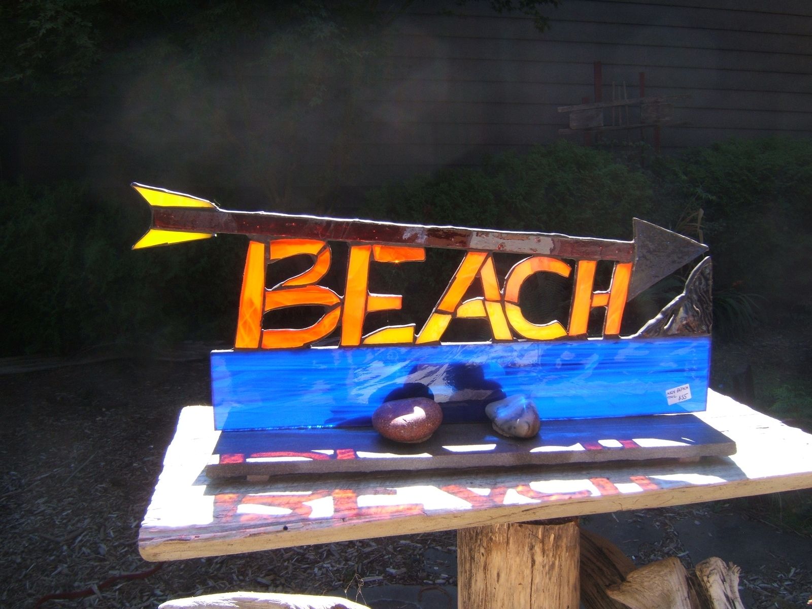 Hand Made Custom Stained Glass Signs by ManzArt