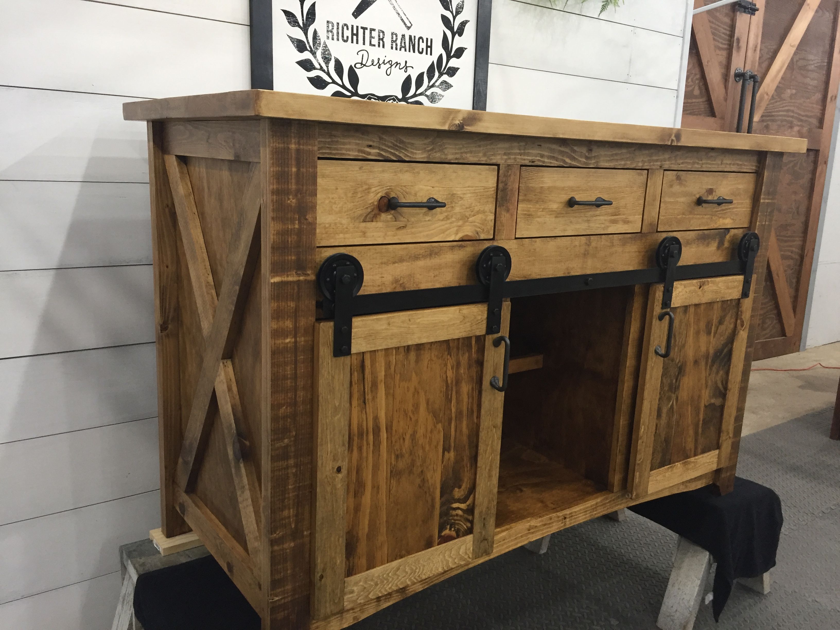 Handmade Rustic Kitchen Island by Richter Ranch Designs | CustomMade.com