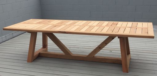 Custom Made Western Red Cedar - Outdoor Dining Table