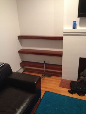 Custom Made Cherry Floating Shelves