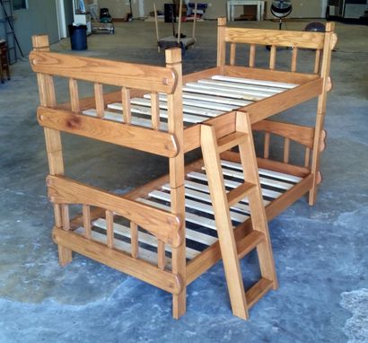 Custom Made Heirloom Twin Over Twin Bunk Bed