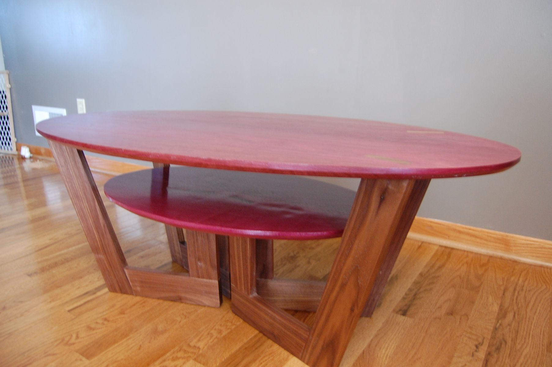 Custom Purpleheart Coffee Table By Clark Mcgill Furniture