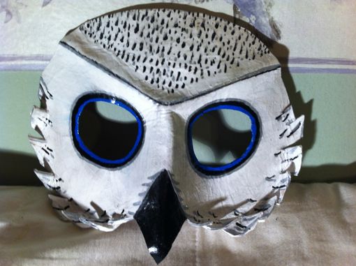 Custom Made Handmade Leather Owl Masks