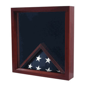 Custom Made Medal And Award Flag Display Case - Shadow Box