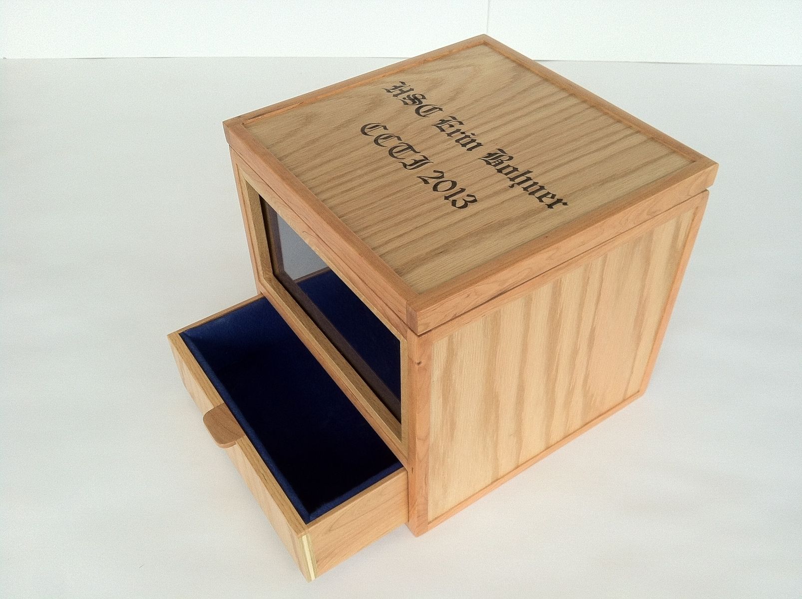 Handmade Custom Made Military Hat Boxes by Wood Designs by Glenn G