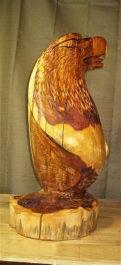 Custom Made Native Red Cedar Eagle Bust