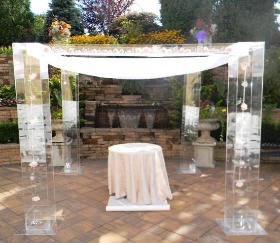 Hand Crafted The Acrylic Wedding Structure Chuppah Mandap Gazeebo By Custom Acrylic Lucite 2242