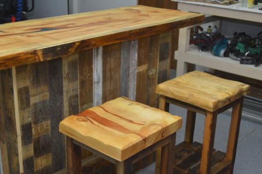 Custom Made Barn Wood Bar