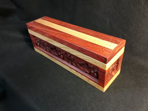 Custom Made Cribbage Board With Storage Box