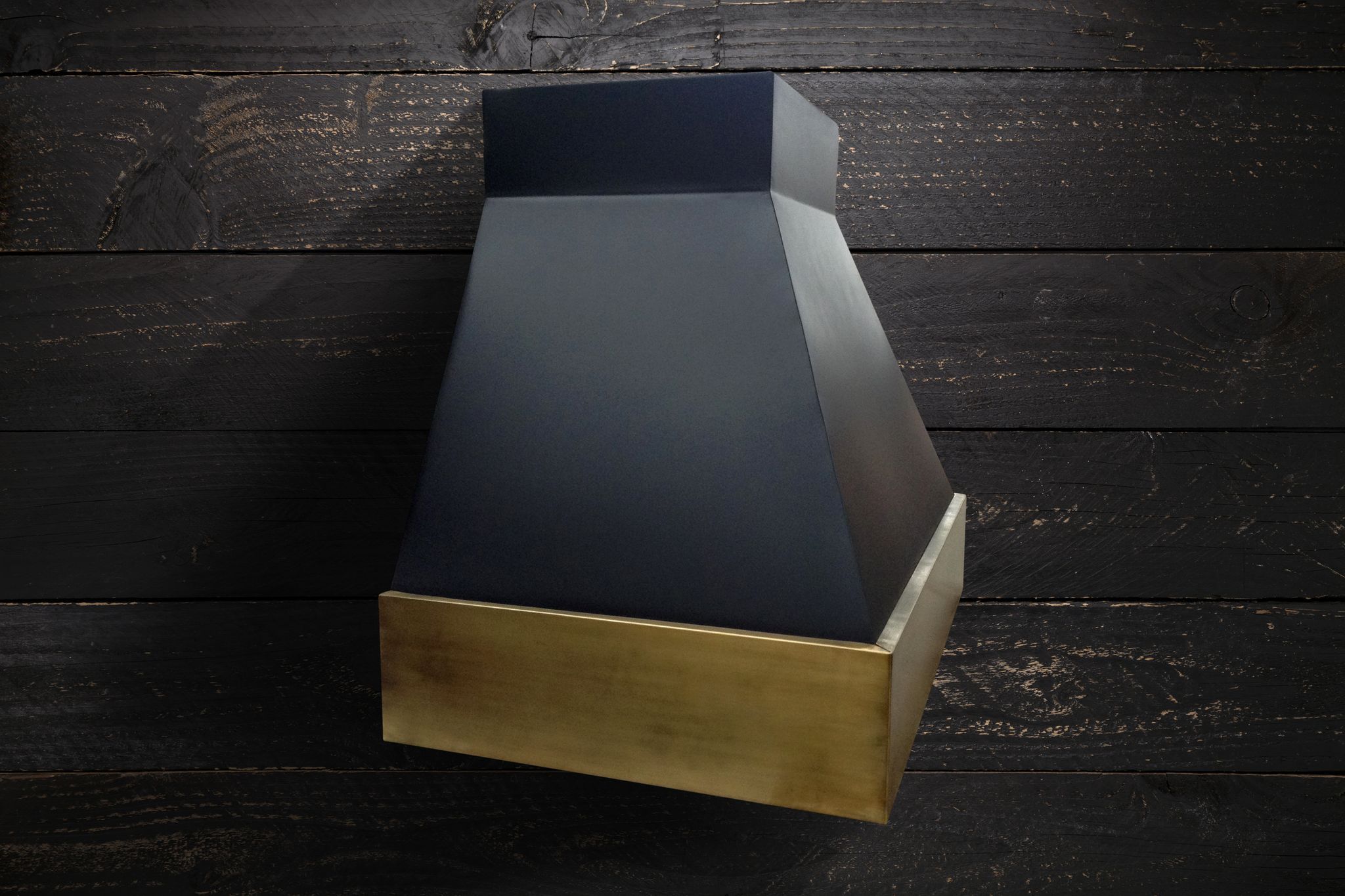 Buy Hand Crafted Brass And Black Range Hood Sara, made to order from