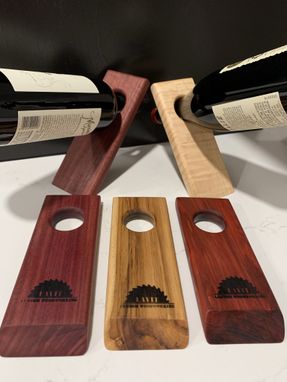 Custom Made Hardwood Bottle Holders