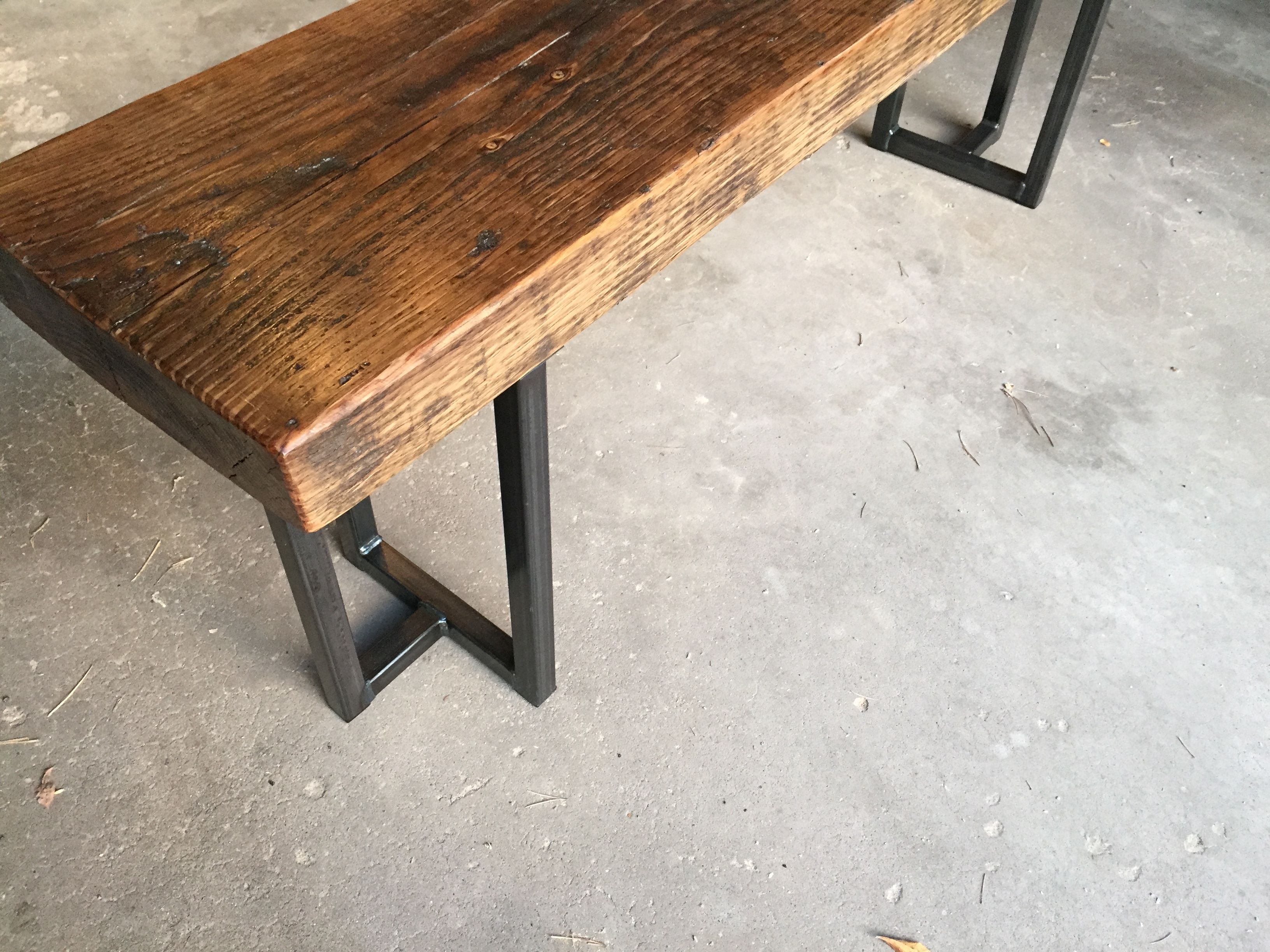 Buy Custom Made Reclaimed Wood (Pine) Bench Handmade In Denver, made