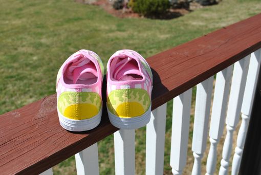 Custom Made Christian Themed Hand Painted Sneakers Size 7.5