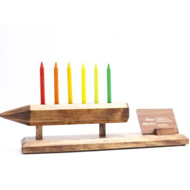 Custom Made Woodwarmth Pencil Holder And Desk Organizer + Phone Stand