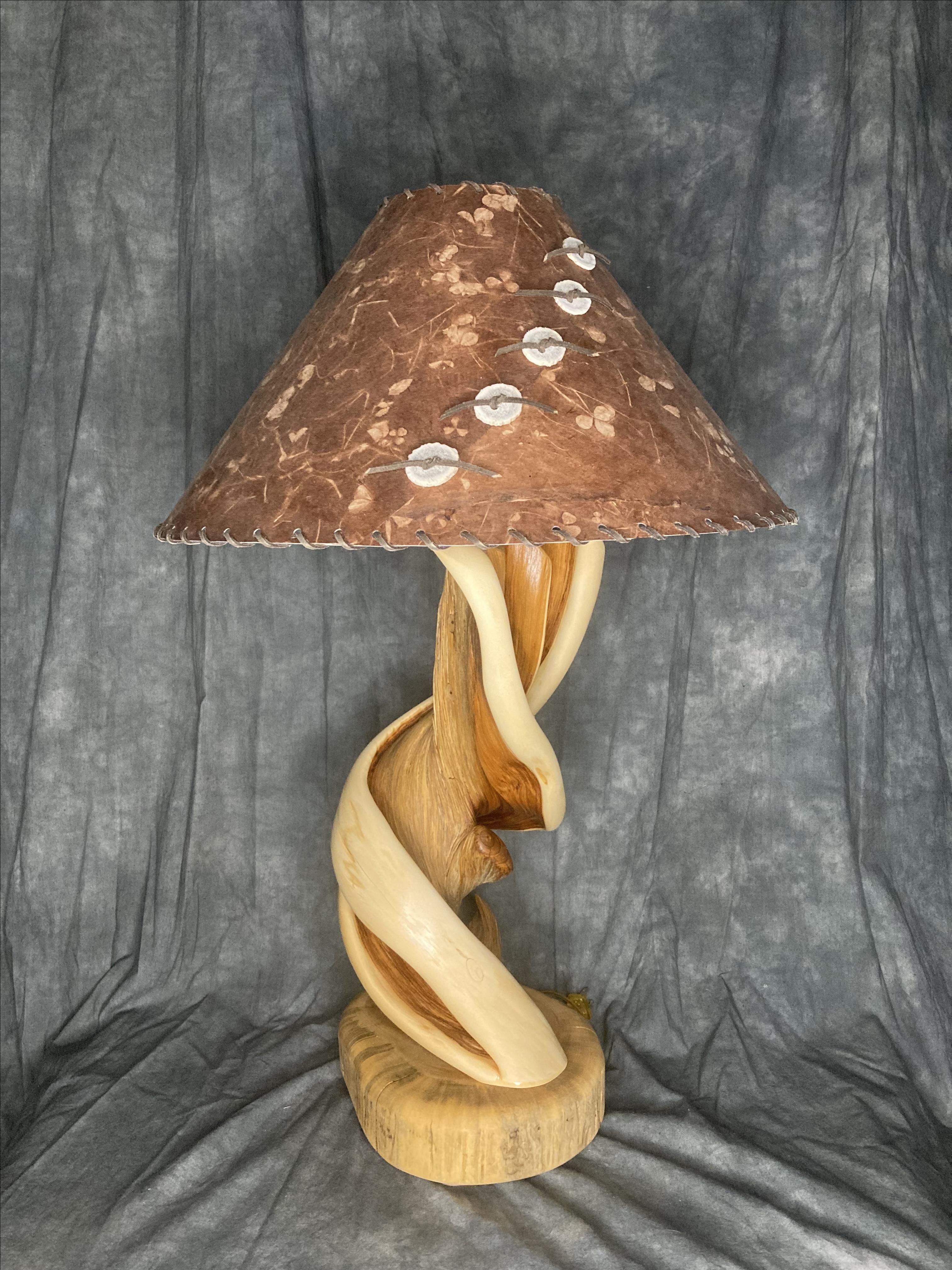 Custom Twisted Juniper Table Lamp by Rocky Mountain Twist