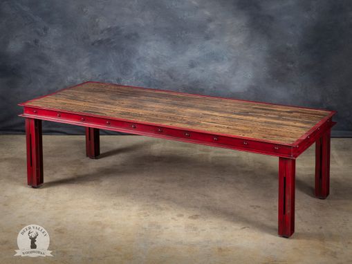 Custom Made Industrial Modern Reclaimed Wood Conference Table