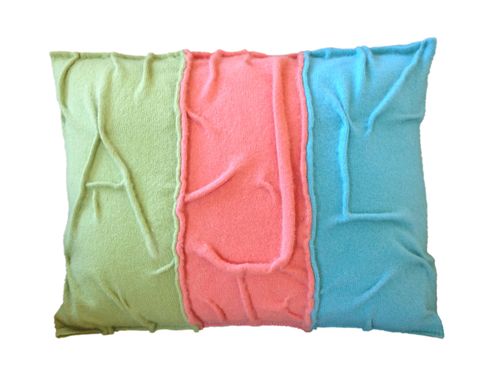 Custom Made The Sculpted Cashmere Monogram Pillow