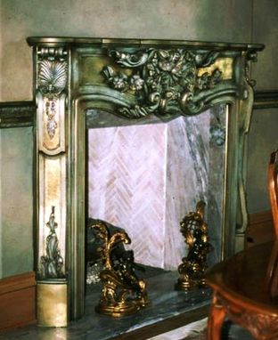 Custom Made Rococo Fire Surround And Mantel Shelf
