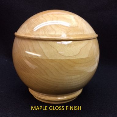 Custom Made Keepsake Box, Spherical, 5 Inch, Maple